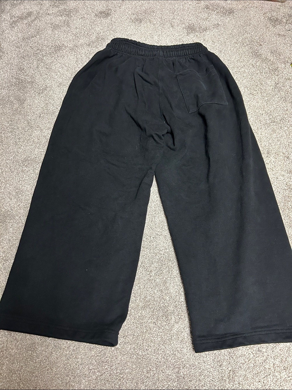 Djab Baggy Wide Leg Black Sweatpants - Picture 4 of 6